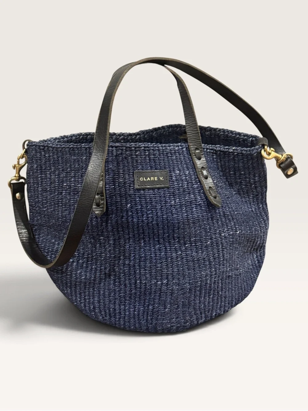 Clare V. Petit Woven Kenya Bag
